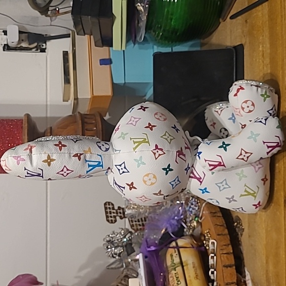 Funprint sparkly handmade bunny rabbit display 15 in tall - Picture 5 of 8